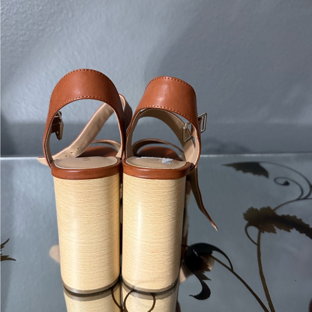 Chic Brown Platform Sandals - Picture 4 of 7
